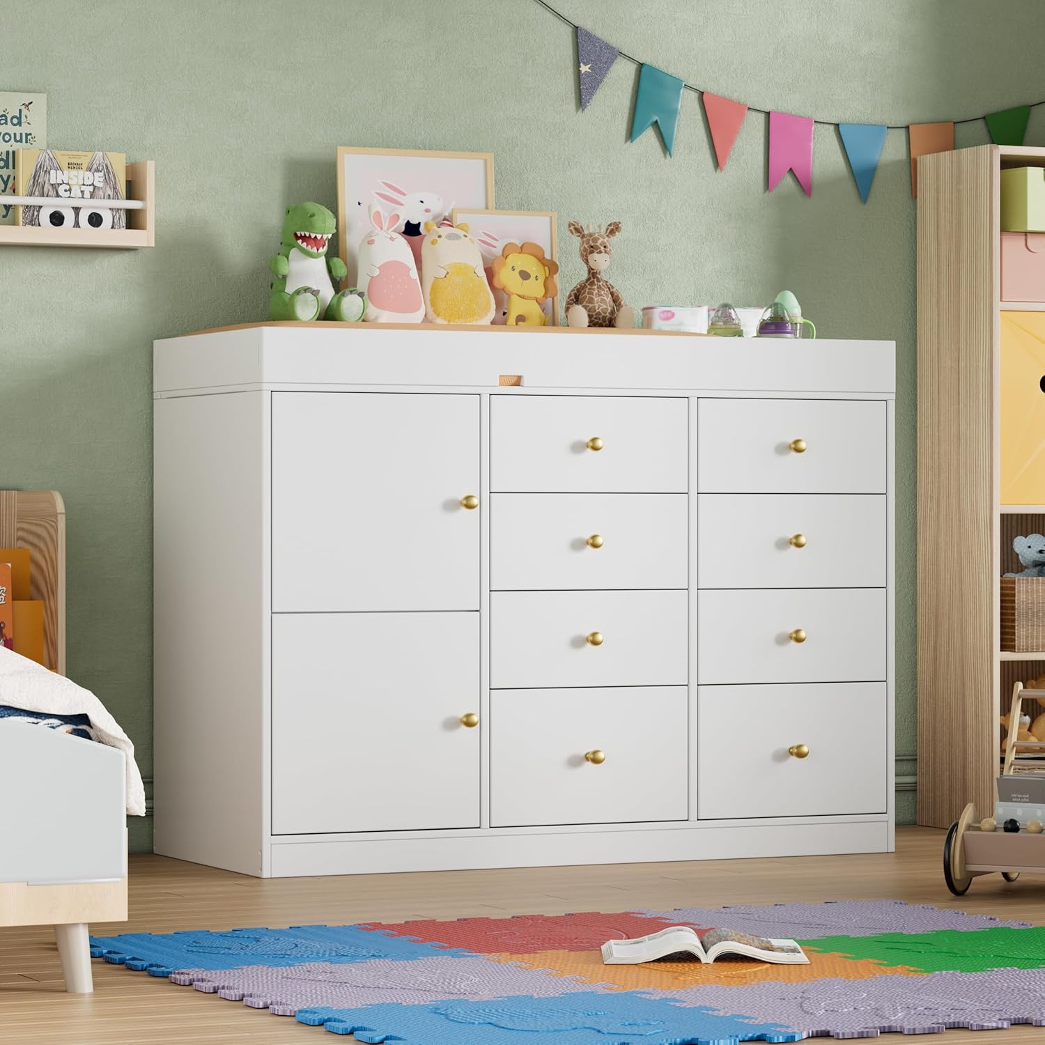 Baby Nursery Drawers - Komoda z przewijakiem, Klasyczna komoda do