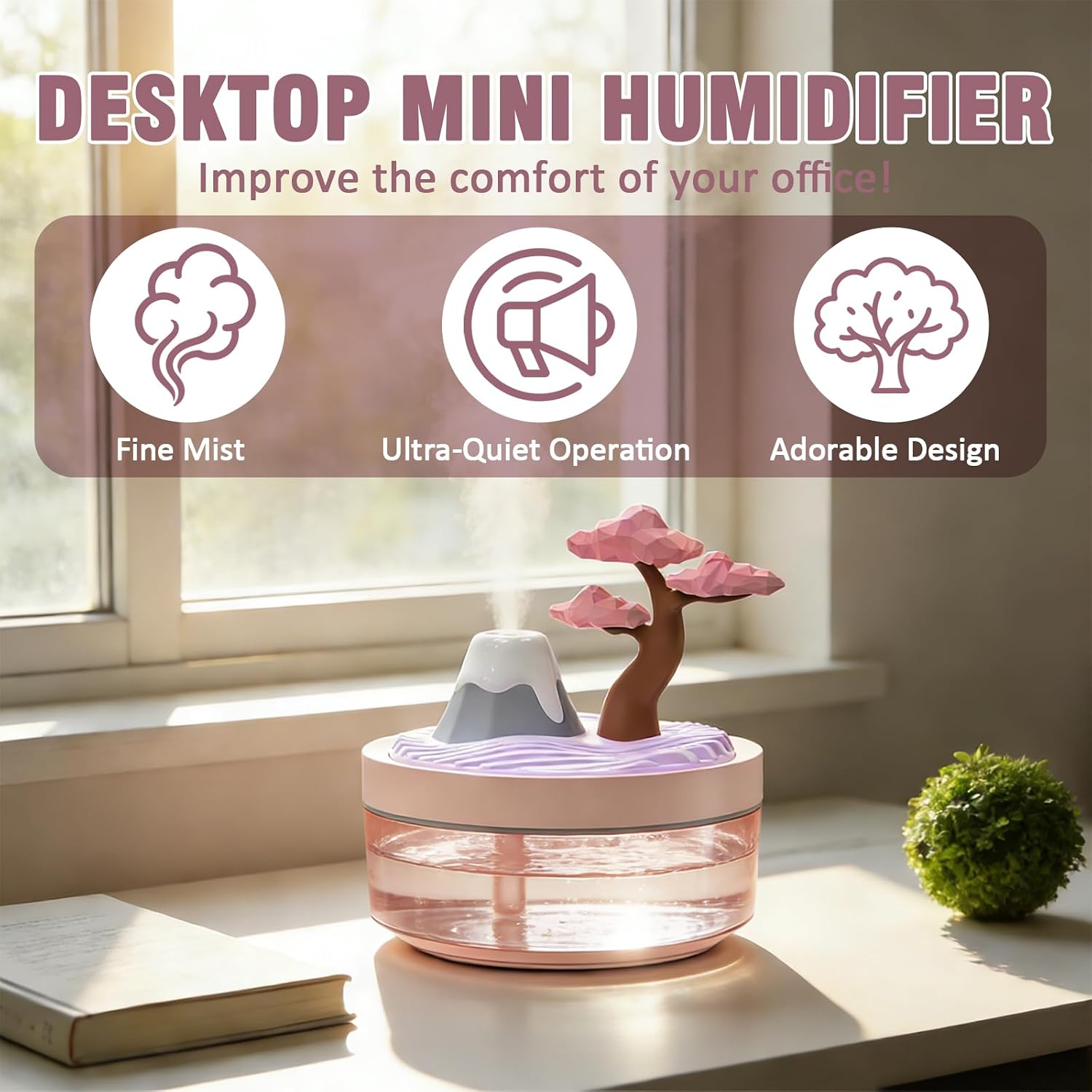 Humidifier Nursery Quiet - Nowy model 2026: Nawilżacz powietrza z