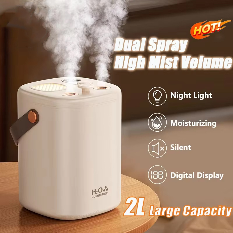 Humidifier Nursery Quiet - Nawilżacz ultradźwiękowy 2L do pokoju dziecięcego,