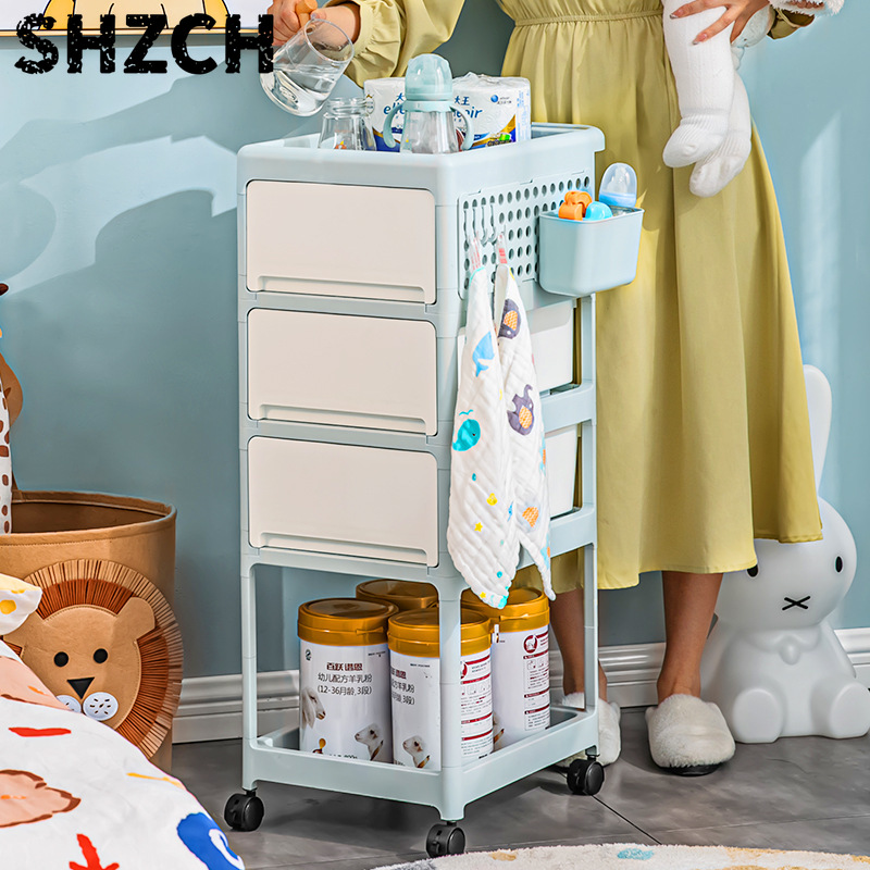 Baby Nursery Drawers - Wózek do przechowywania w kolorze kremowym,