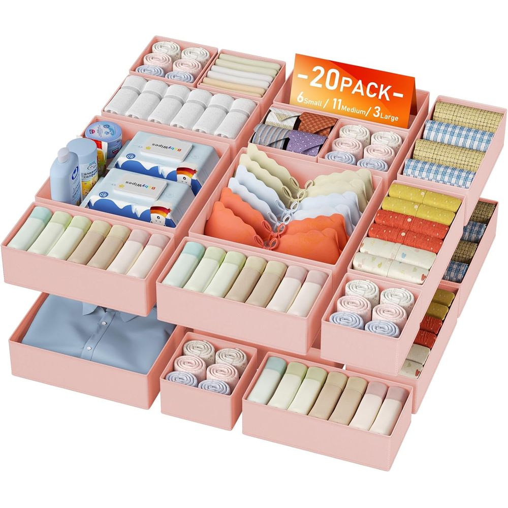 Baby Nursery Drawers - Organizery na ubrania, 20 sztuk -