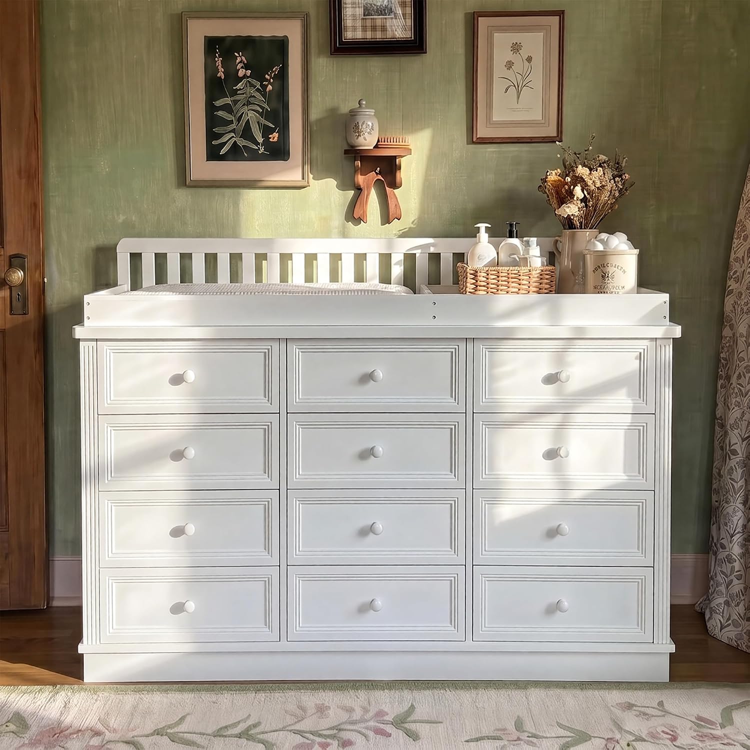 Baby Nursery Drawers - Komoda z przewijakiem dla niemowląt, 100%