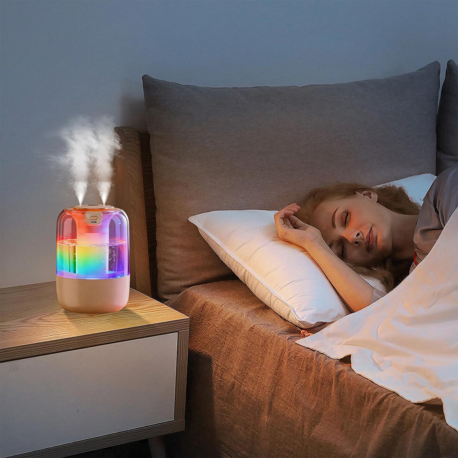 Humidifier Nursery Quiet - Nawilżacz powietrza do sypialni z lampką