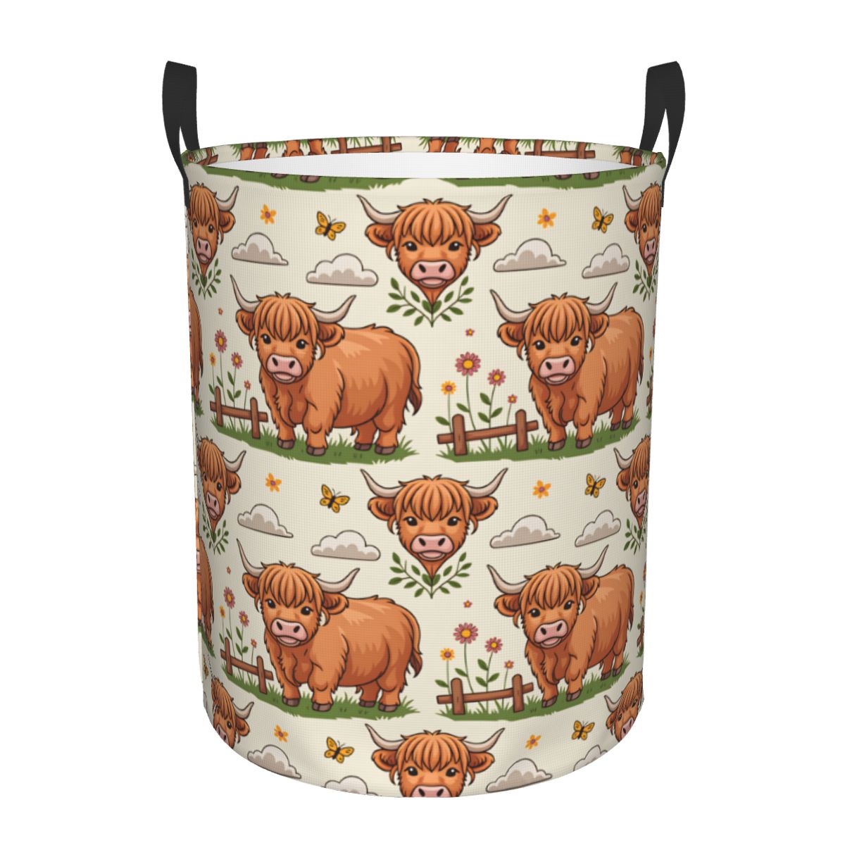 Baby Nursery Laundry Basket - Kosz na pranie z motywem krow