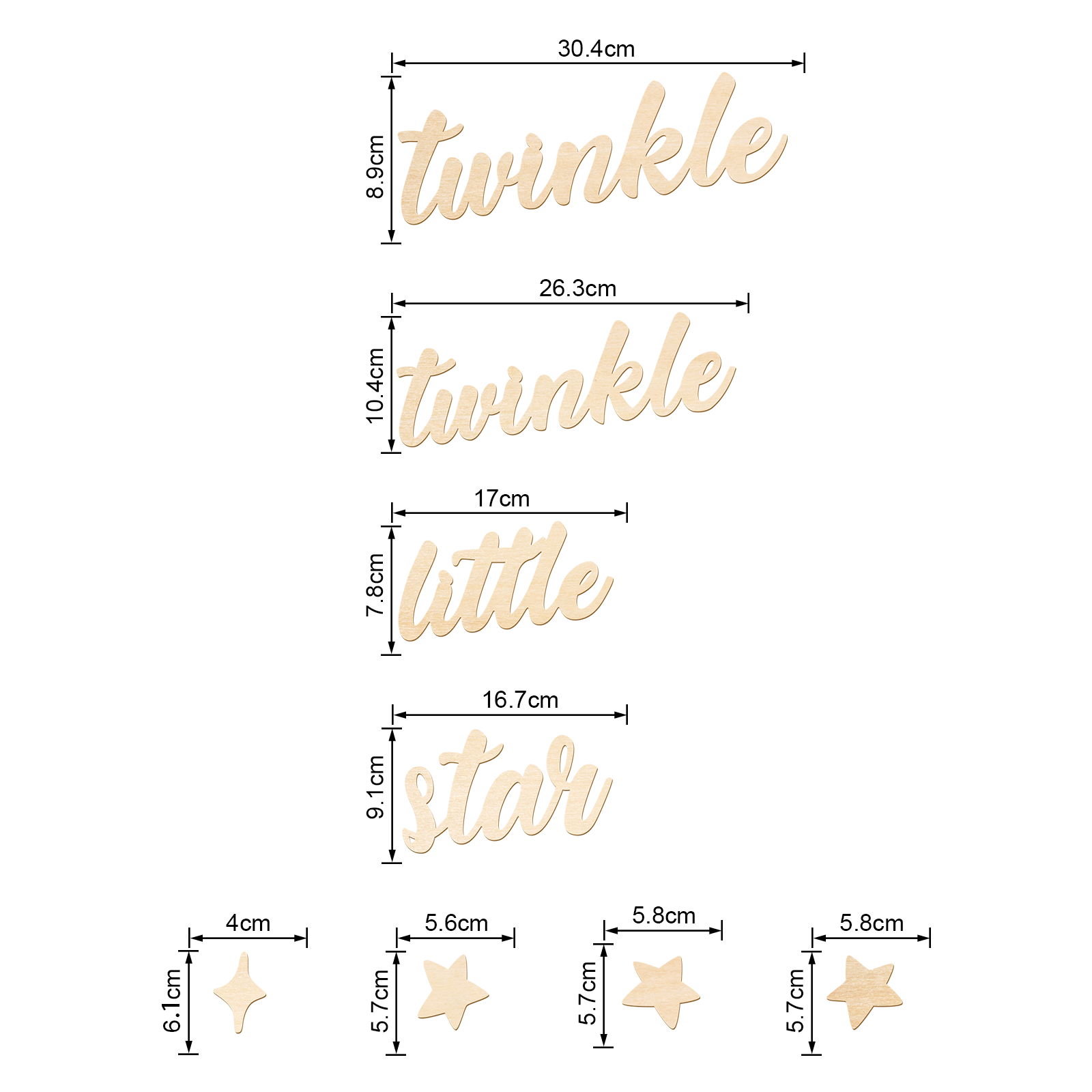 Drewniany znaczek z napisem Tw – Baby Nursery Design recenzja i cena