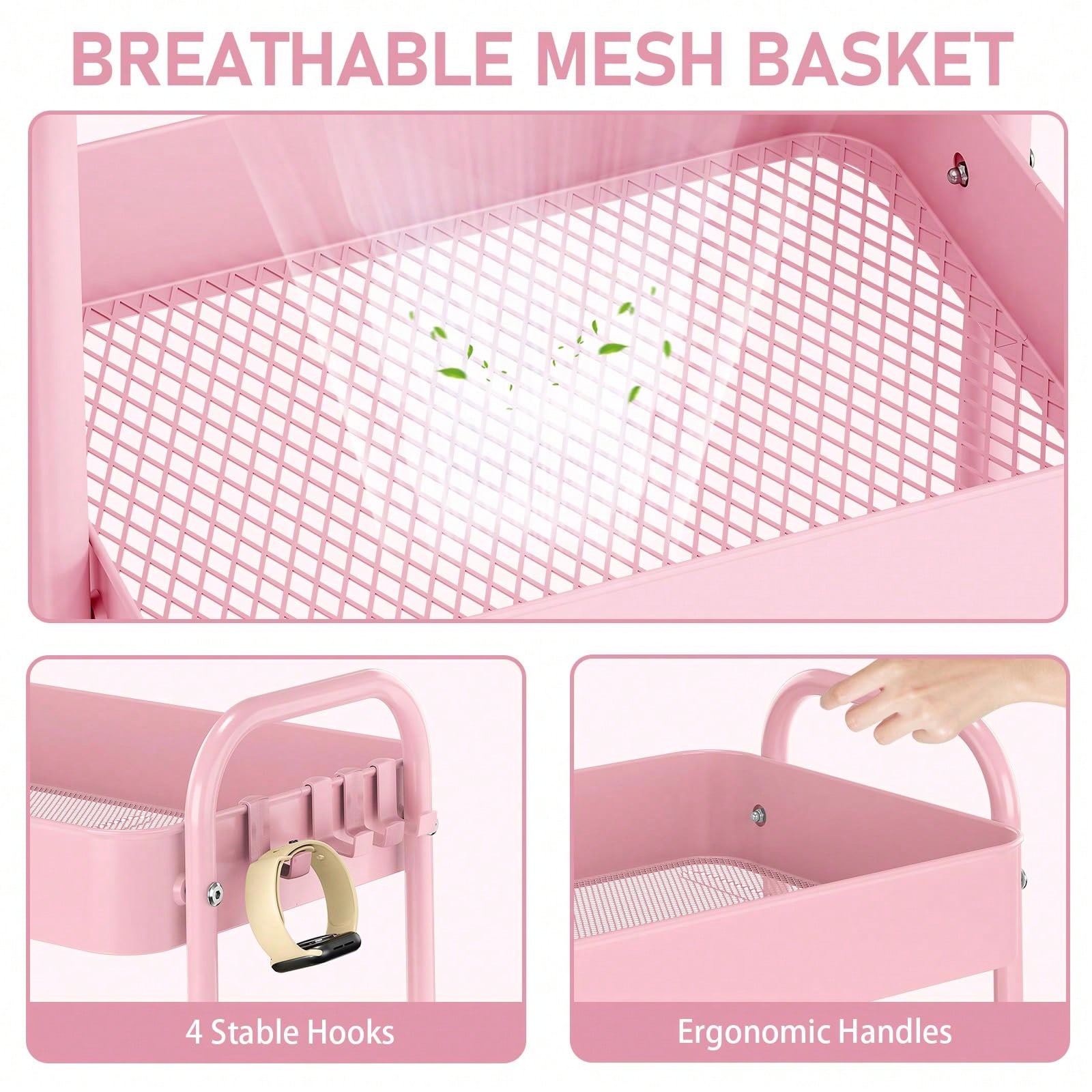 3-poziomowy metalowy wózek na  – Baby Nursery Modern recenzja i cena