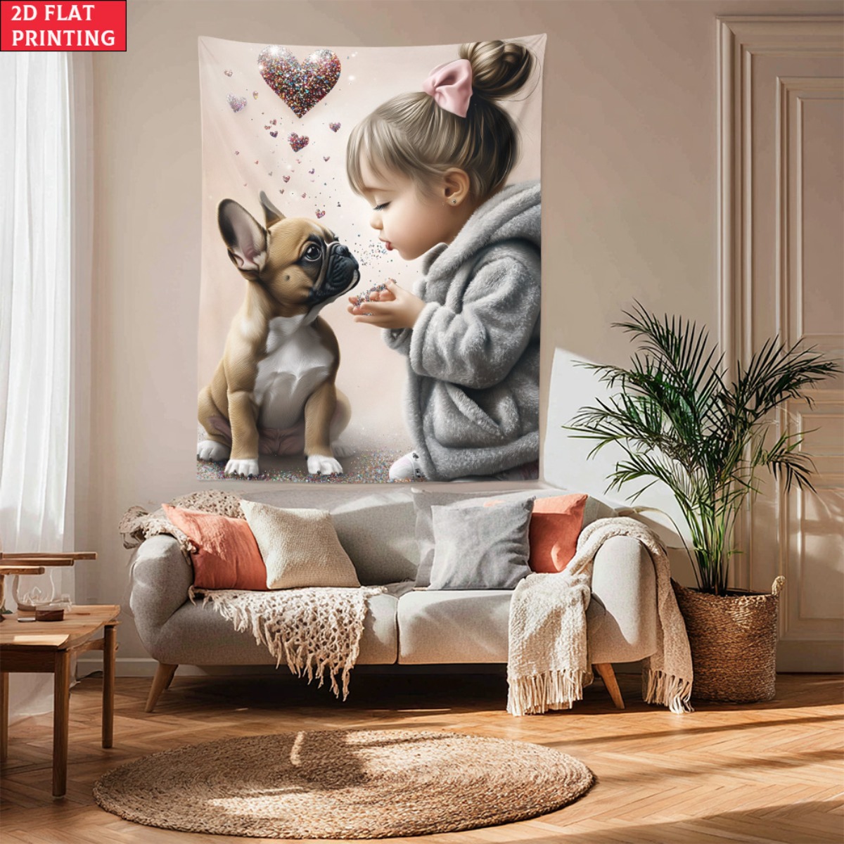 Dziewczyna z szczeniakiem buld – Baby Nursery Modern recenzja i cena