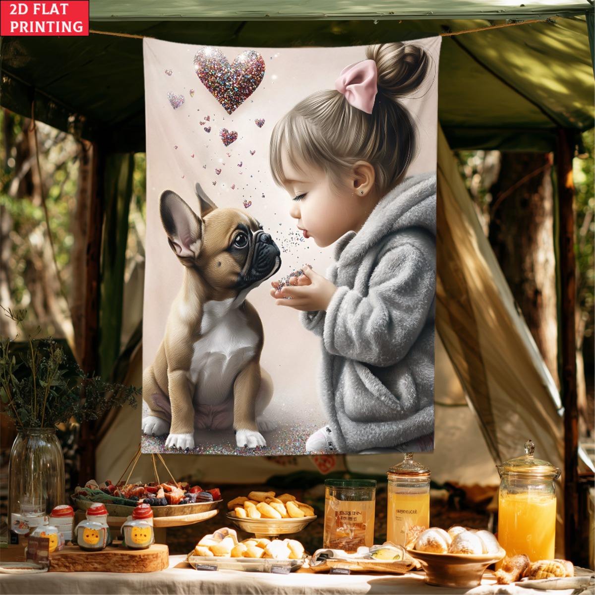 Dziewczyna z szczeniakiem buld – Baby Nursery Modern recenzja i cena
