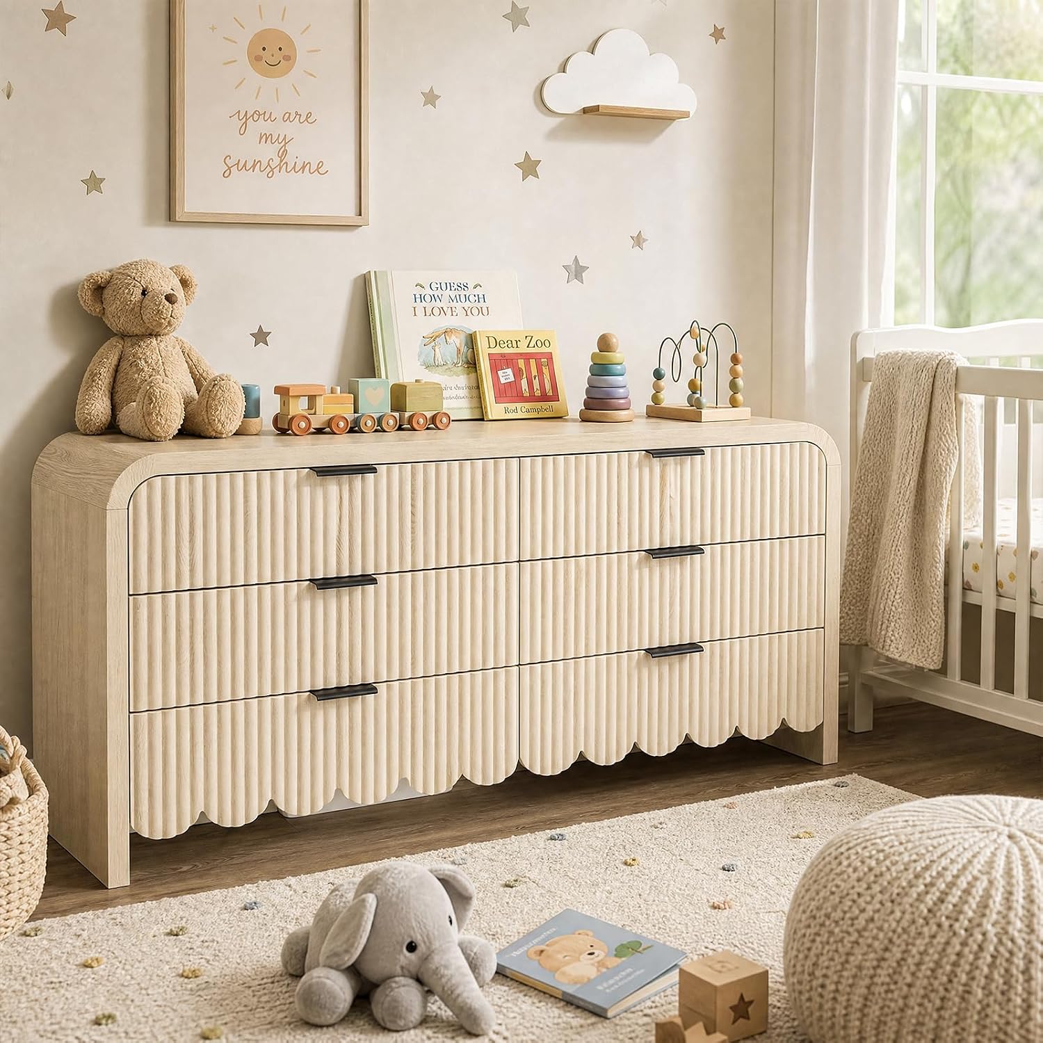 Drewniana komoda z 6 szufladam – Baby Nursery Drawers recenzja i cena