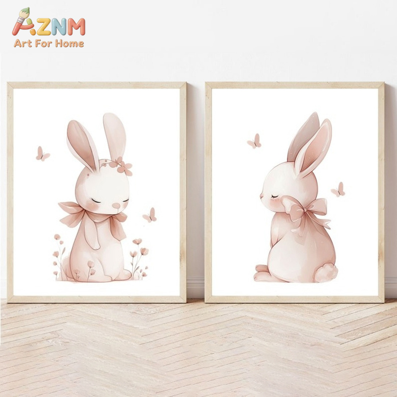 AZNM Miękki Różowy Obraz na Pł – Baby Nursery Neutral recenzja i cena