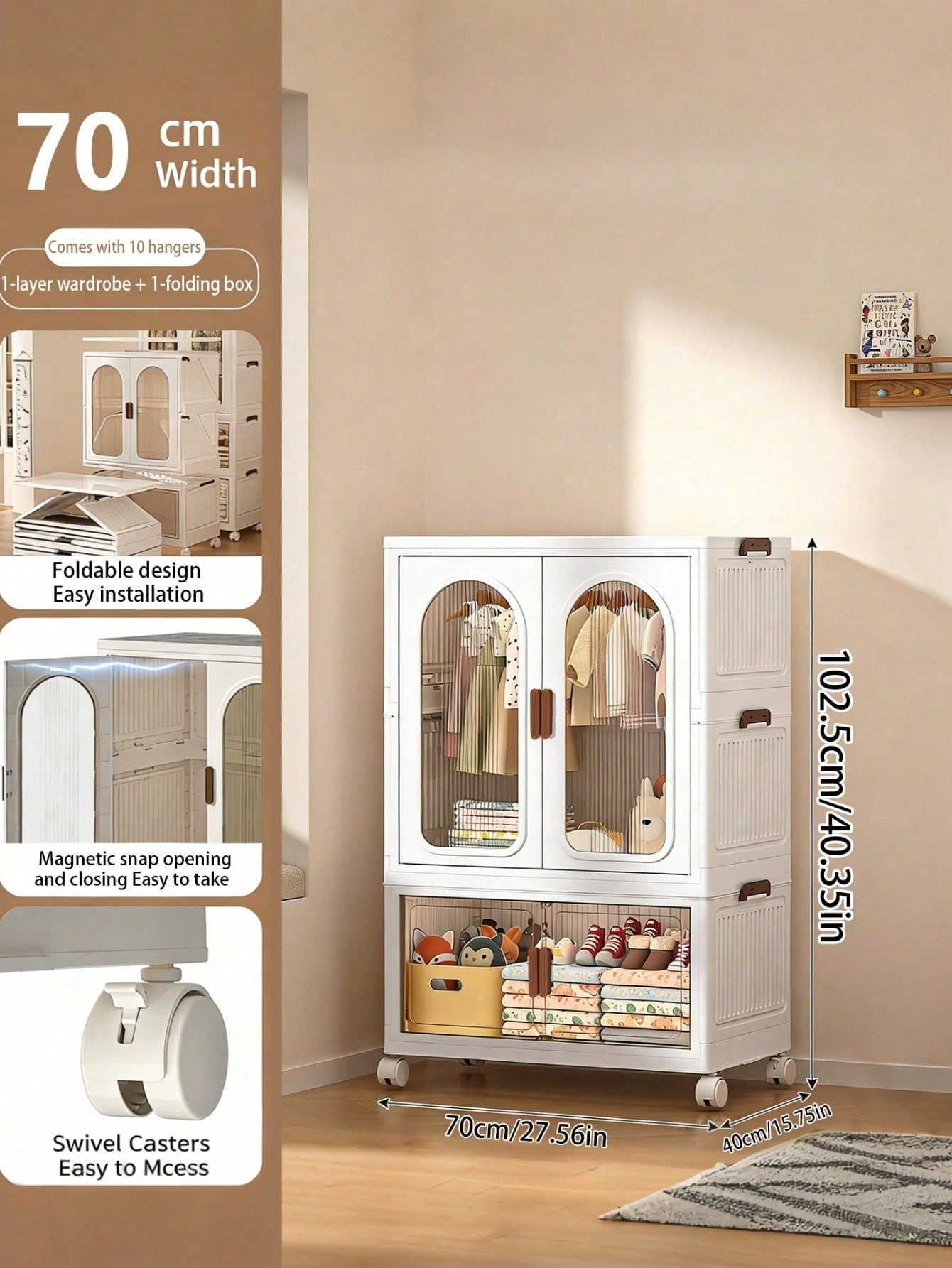 70 cm (27,55 cala) Duży składa – Drawer Dresser White recenzja i cena