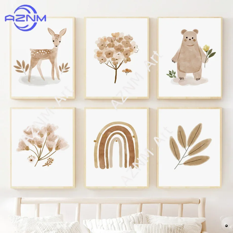 Obraz na płótnie do pokoju dzi – Baby Nursery Neutral recenzja i cena