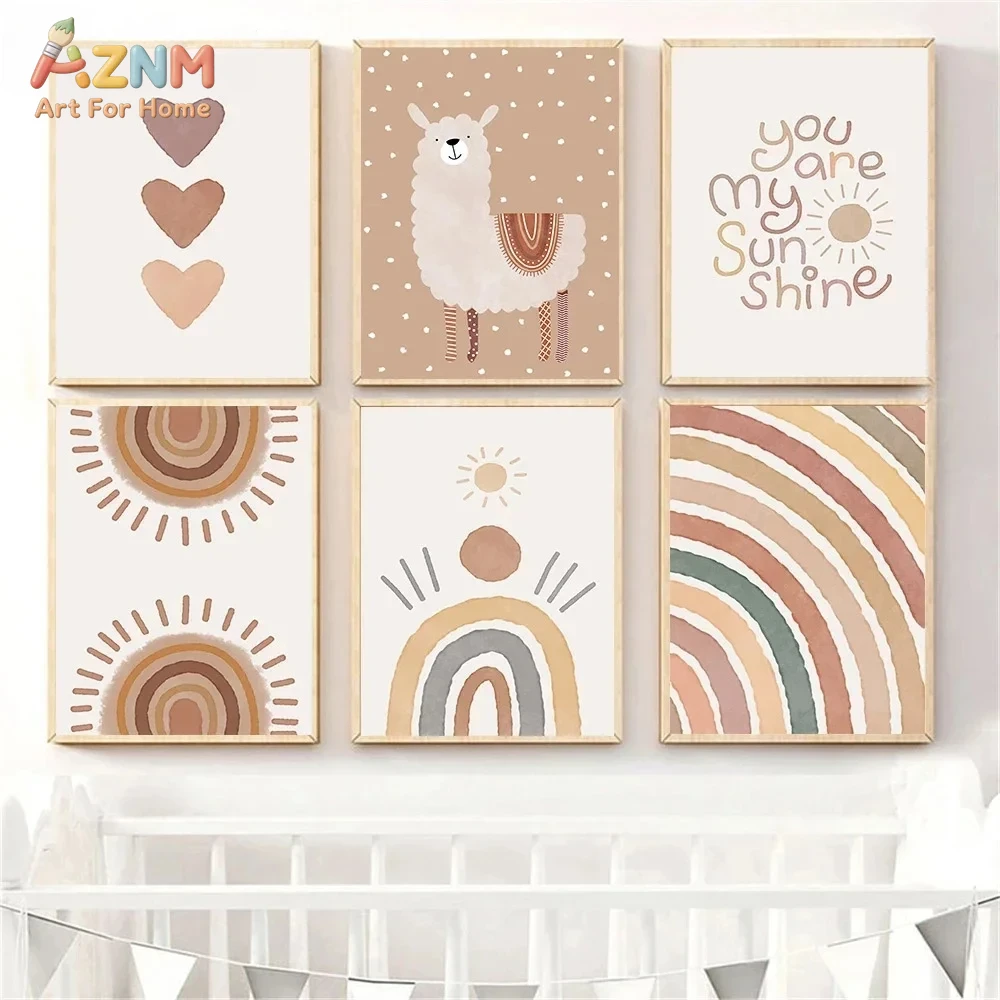 AZNM Boho Neutralny Obraz na P – Baby Nursery Neutral recenzja i cena