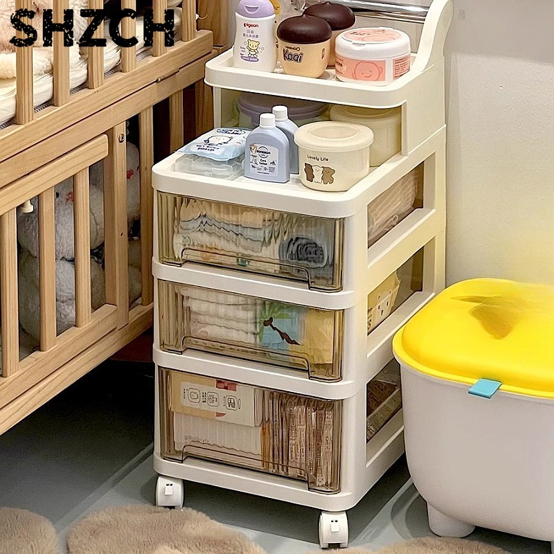 3-poziomowy wózek na kółkach d – Baby Nursery Drawers recenzja i cena
