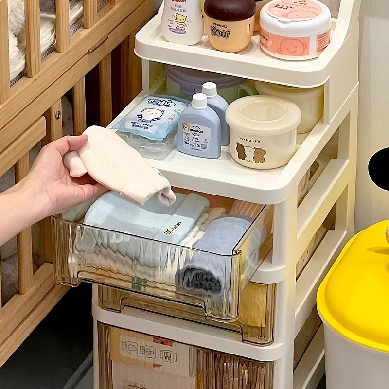 3-poziomowy wózek na kółkach d – Baby Nursery Drawers recenzja i cena