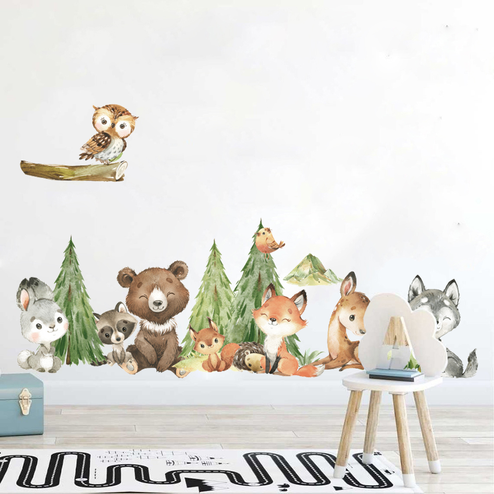 Kreskówka Akwarela Las Zwierzę – Baby Nursery Furniture recenzja i cena