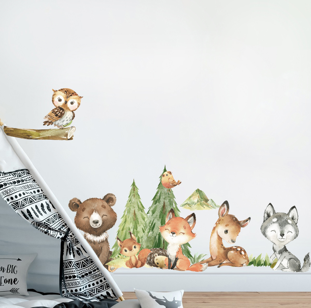 Kreskówka Akwarela Las Zwierzę – Baby Nursery Furniture recenzja i cena
