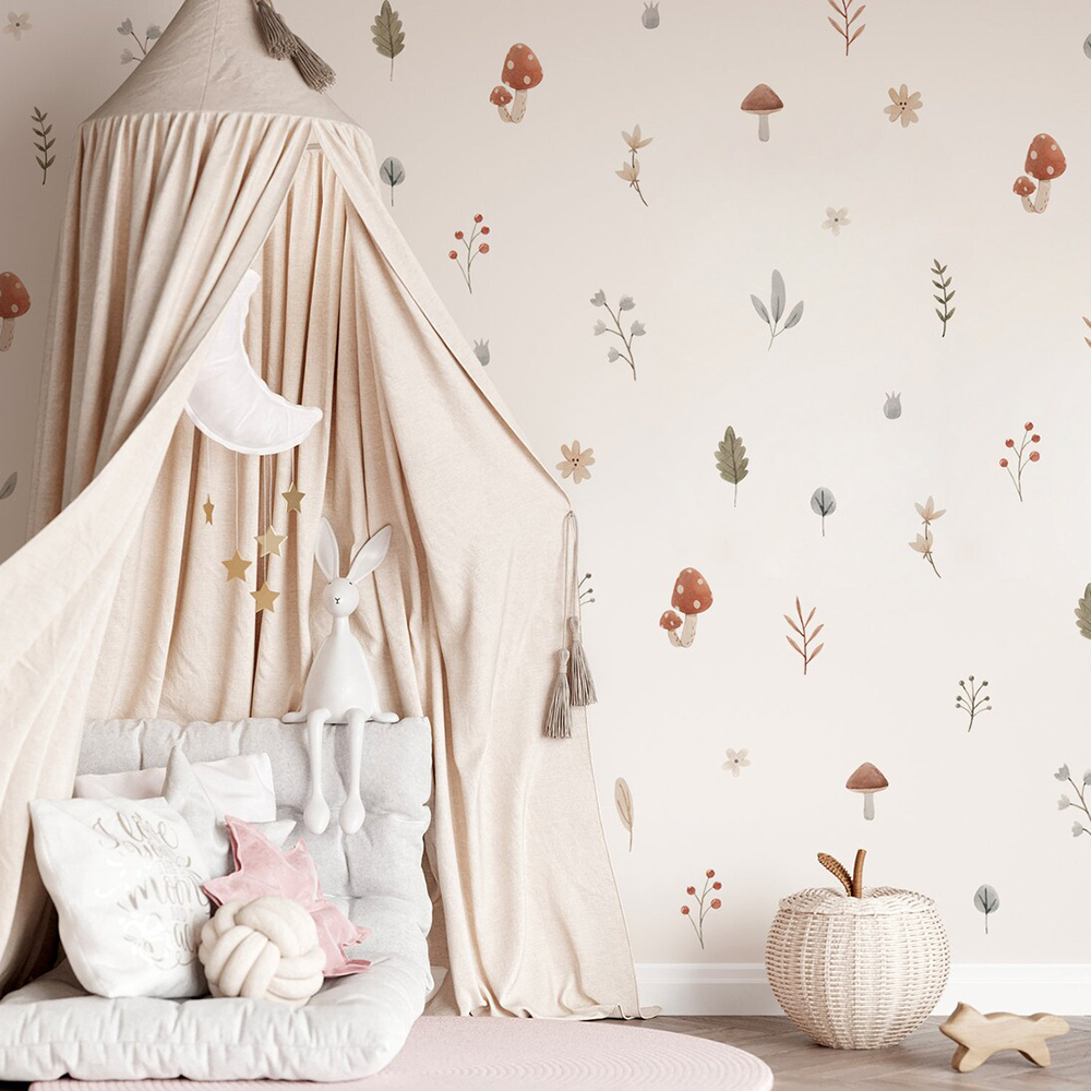 Boho Cartoon Mushroom Branch L – Baby Nursery Furniture recenzja i cena
