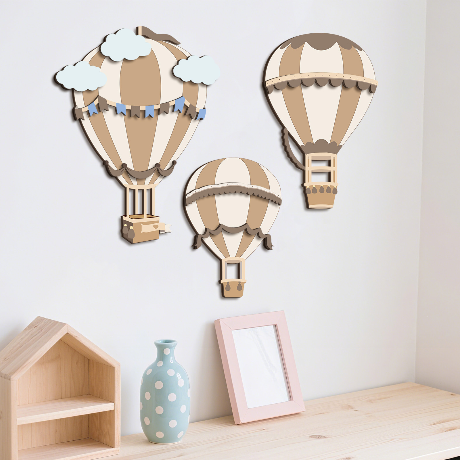 Neutralny drewniany wystrój śc – Baby Nursery Neutral recenzja i cena