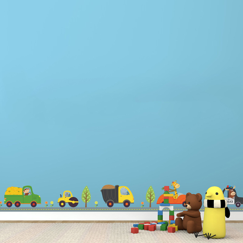 Cartoon Animals Naklejki ścien – Baby Nursery Stickers recenzja i cena