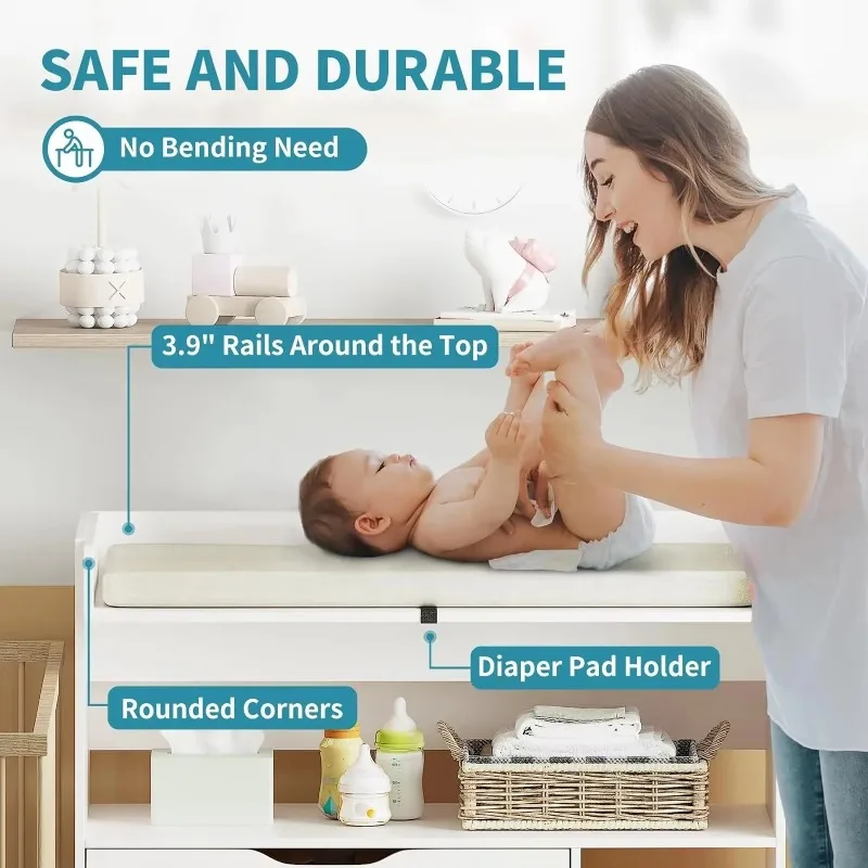 Nowoczesna minimalistyczna prz – Baby Nursery Drawers recenzja i cena