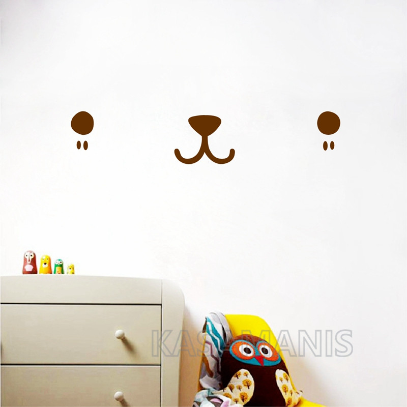 Śliczne twarz Kawaii ścienne a – Baby Nursery Furniture recenzja i cena