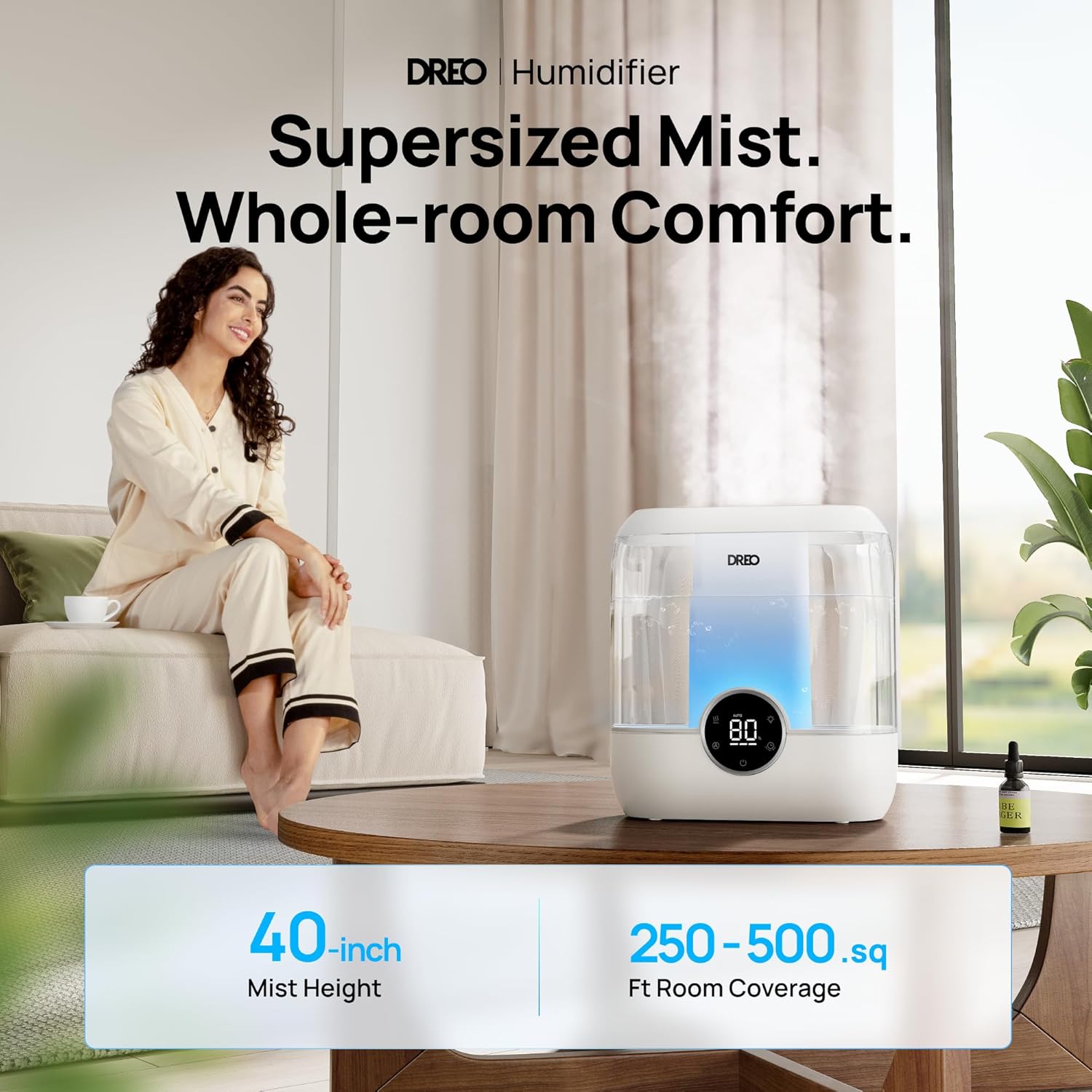 Nawilżacz powietrza Dreo 6L z  – Humidifier Nursery Quiet recenzja i cena