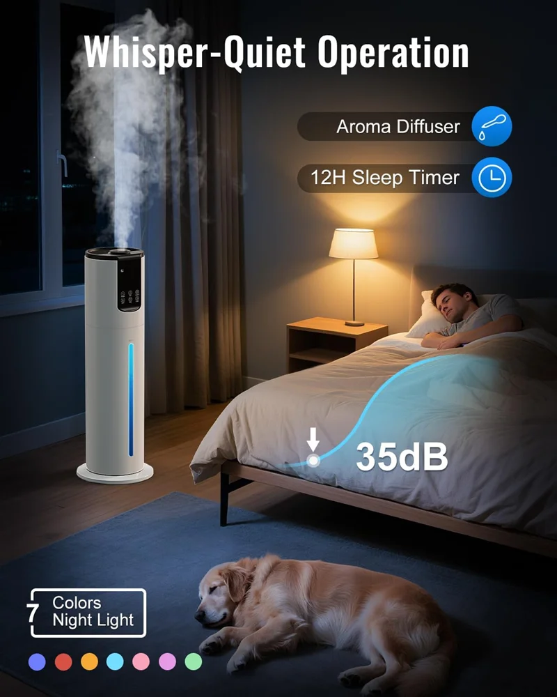 Ultracichy nawilżacz powietrza – Humidifier Nursery Quiet recenzja i cena