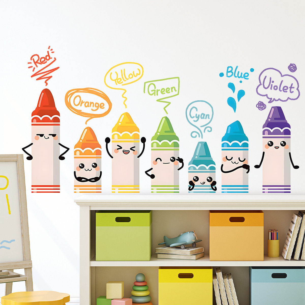 Cartoon Cute Colorful Crayon P – Baby Nursery Furniture recenzja i cena