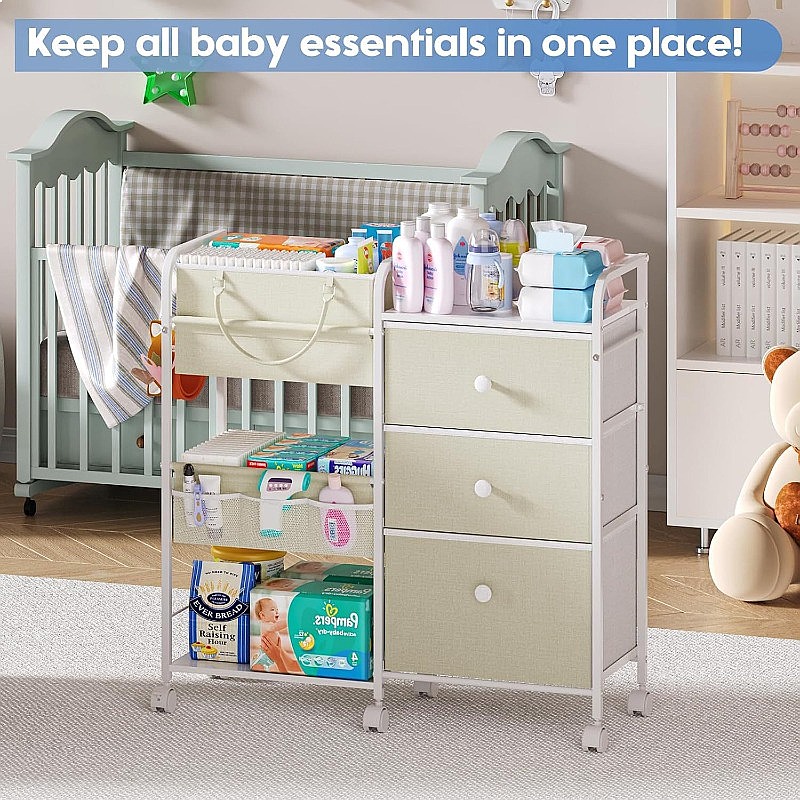 Wózek na pieluchy dla niemowlą – Baby Nursery Drawers recenzja i cena