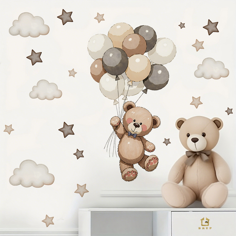 Urocze naklejki ścienne z misi – Baby Nursery Stickers recenzja i cena