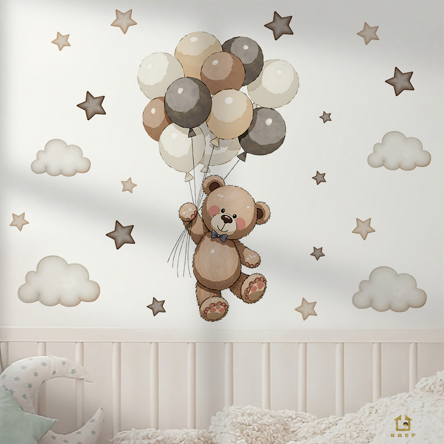 Urocze naklejki ścienne z misi – Baby Nursery Stickers recenzja i cena