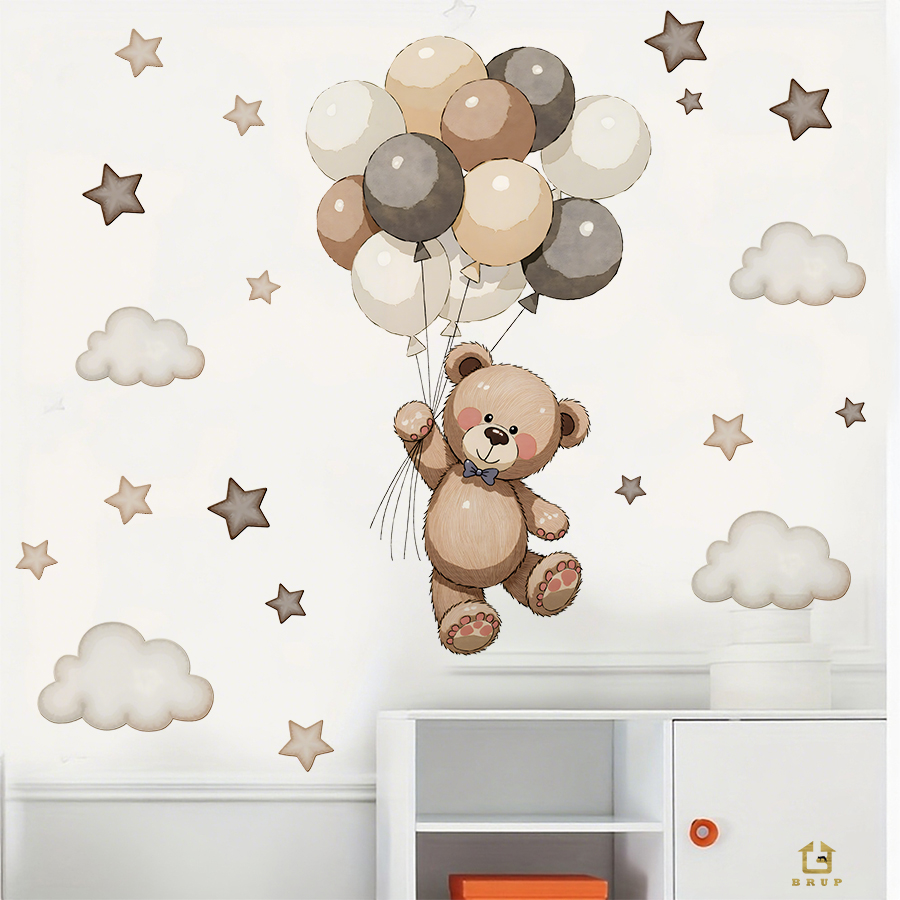 Urocze naklejki ścienne z misi – Baby Nursery Stickers recenzja i cena