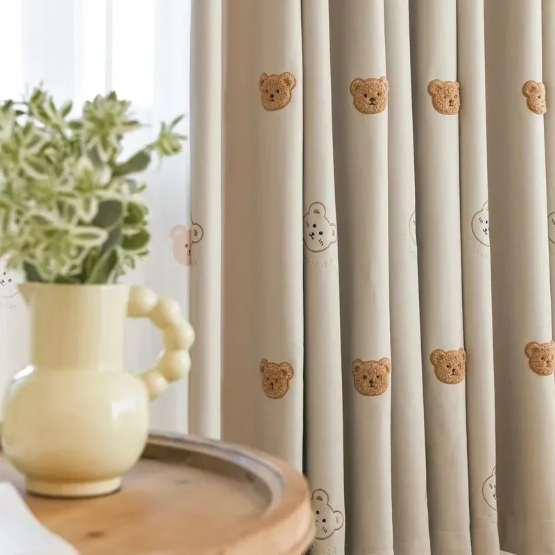 Śliczny pluszowy niedźwiedź ha – Baby Nursery Blackout Curtains recenzja i cena