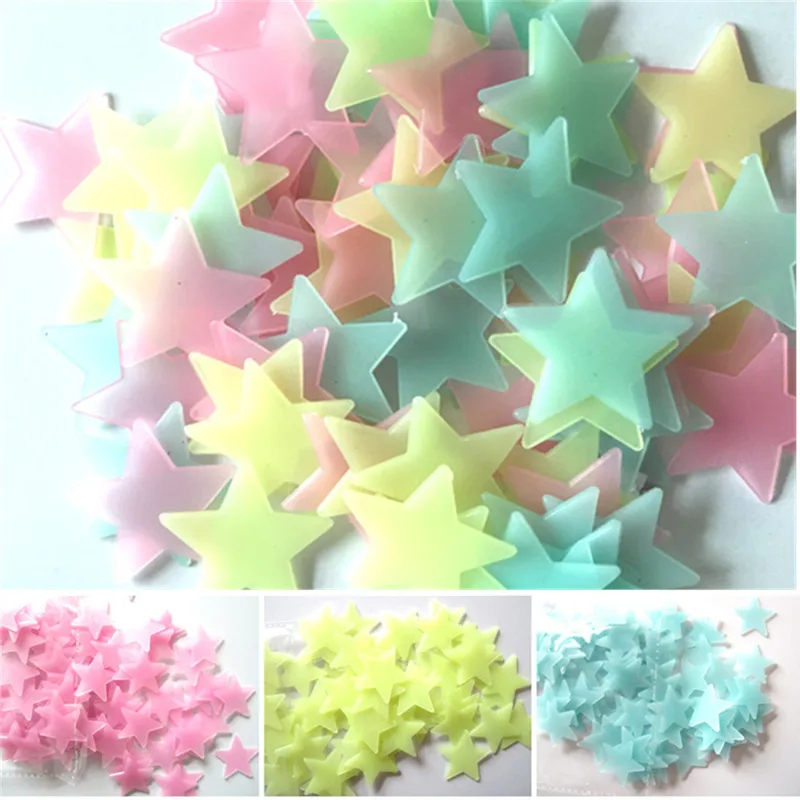 100 szt. Fluorescencyjnych, św – Baby Nursery Stickers recenzja i cena