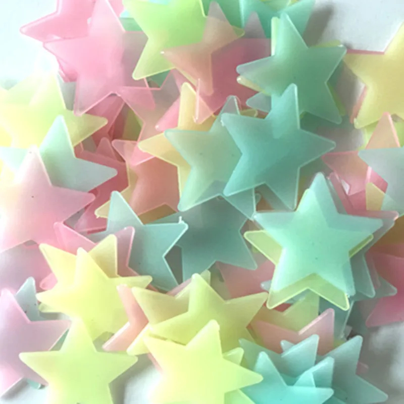 100 szt. Fluorescencyjnych, św – Baby Nursery Stickers recenzja i cena