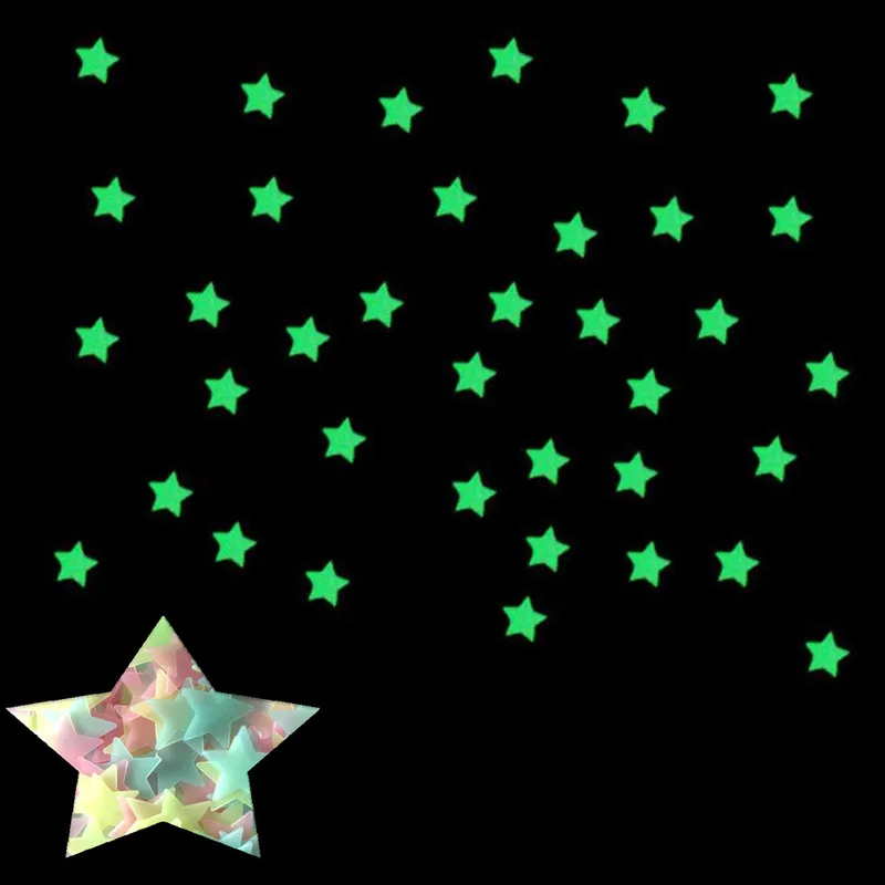 100 szt. Fluorescencyjnych, św – Baby Nursery Stickers recenzja i cena
