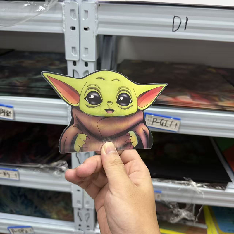 Naklejki 3D z efektem ruchu An – Baby Yoda Nursery Decor recenzja i cena