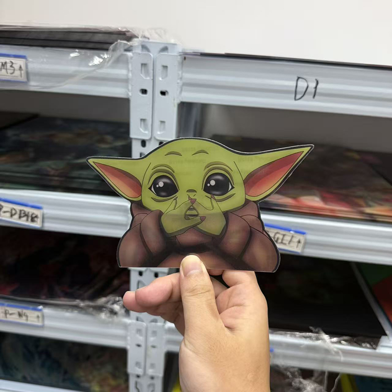 Naklejki 3D z efektem ruchu An – Baby Yoda Nursery Decor recenzja i cena
