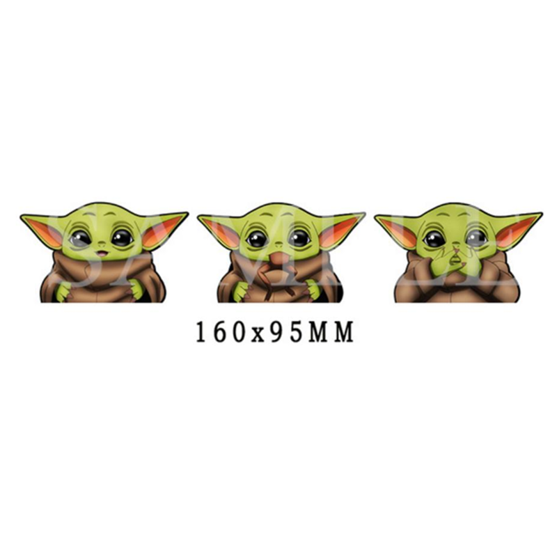 Naklejki 3D z efektem ruchu An – Baby Yoda Nursery Decor recenzja i cena