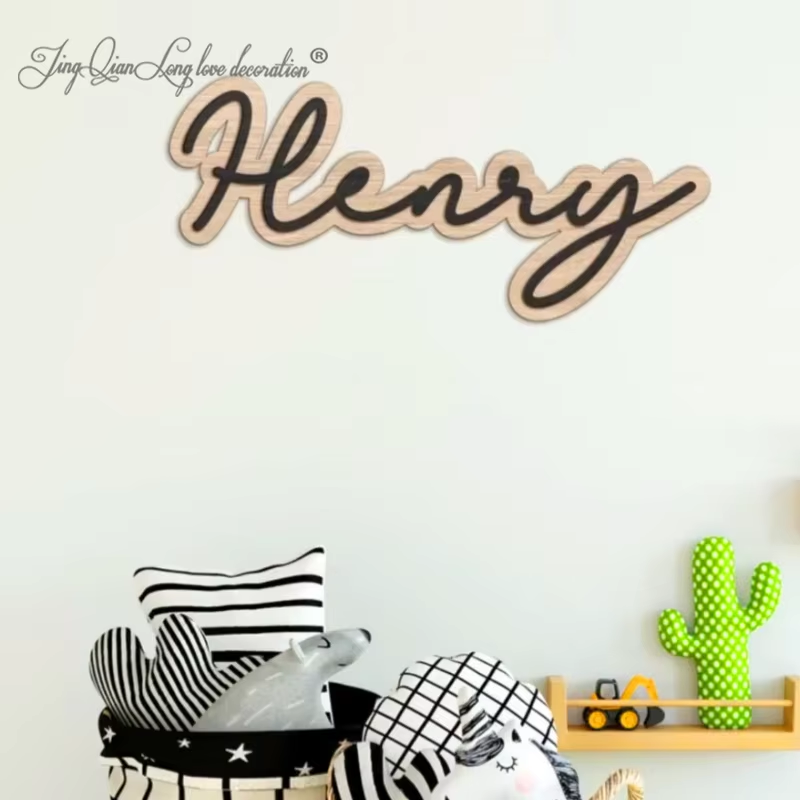 Niestandardowy drewniany znak  – Baby Nursery Modern recenzja i cena