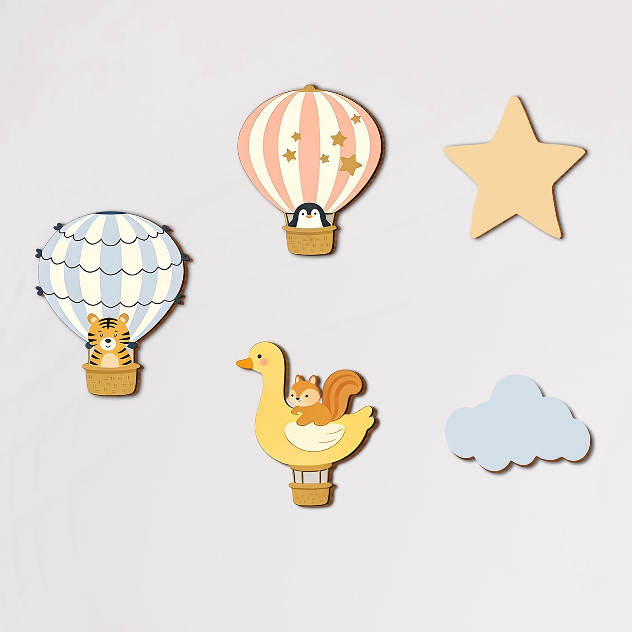 5 szt. Drewniane naklejki ście – Baby Nursery Stickers recenzja i cena