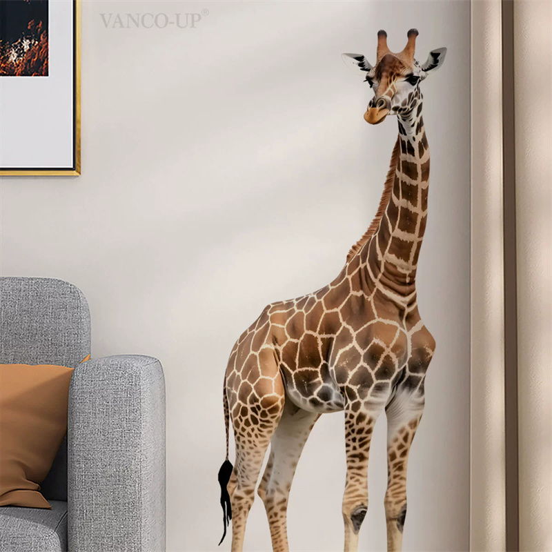 Duża naklejka z żyrafą, zwierz – Baby Nursery Stickers recenzja i cena
